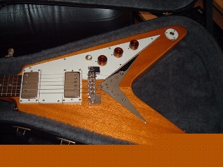 1998 Epiphone Flying V Seymor Duncan Pickups Hardshell Case